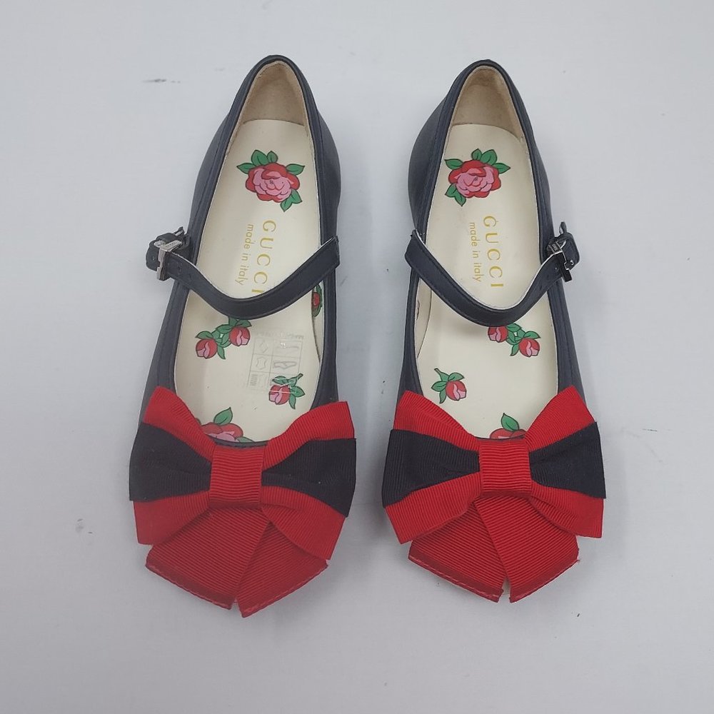 Gucci Mary Jane Bow Buckle Shoe